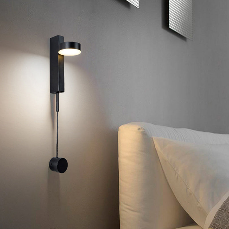 Column Iron Acrylic Living Wall Lamp