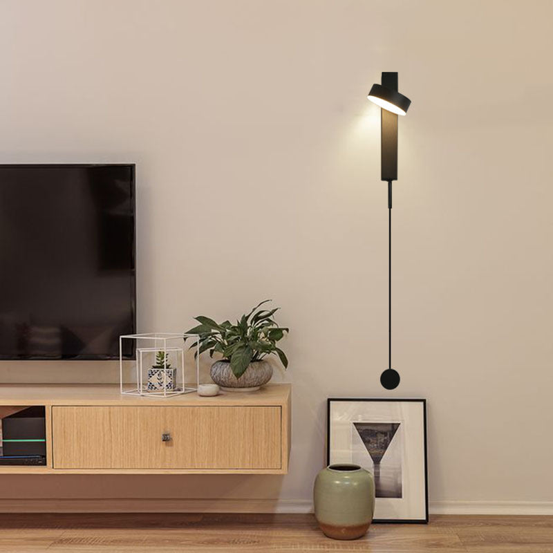 Column Iron Acrylic Living Wall Lamp
