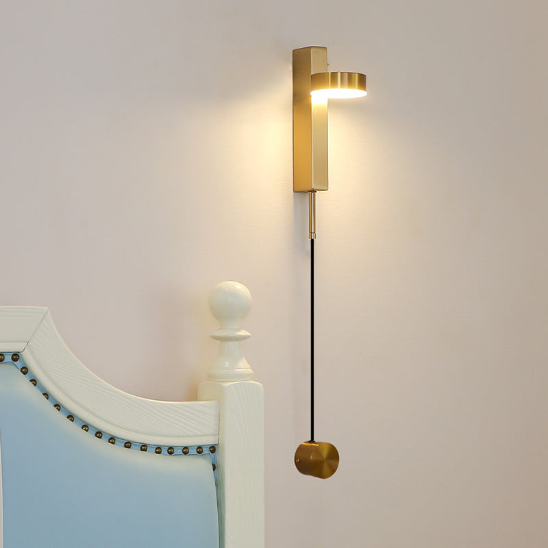 Column Iron Acrylic Living Wall Lamp