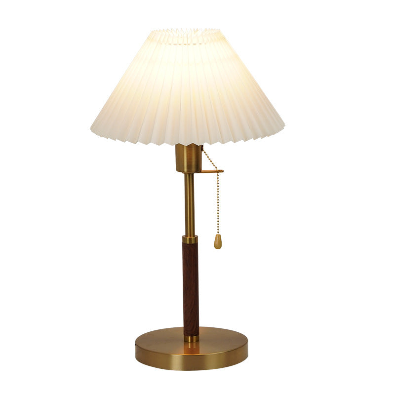 Drum Iron Fabric Living Table Lamp