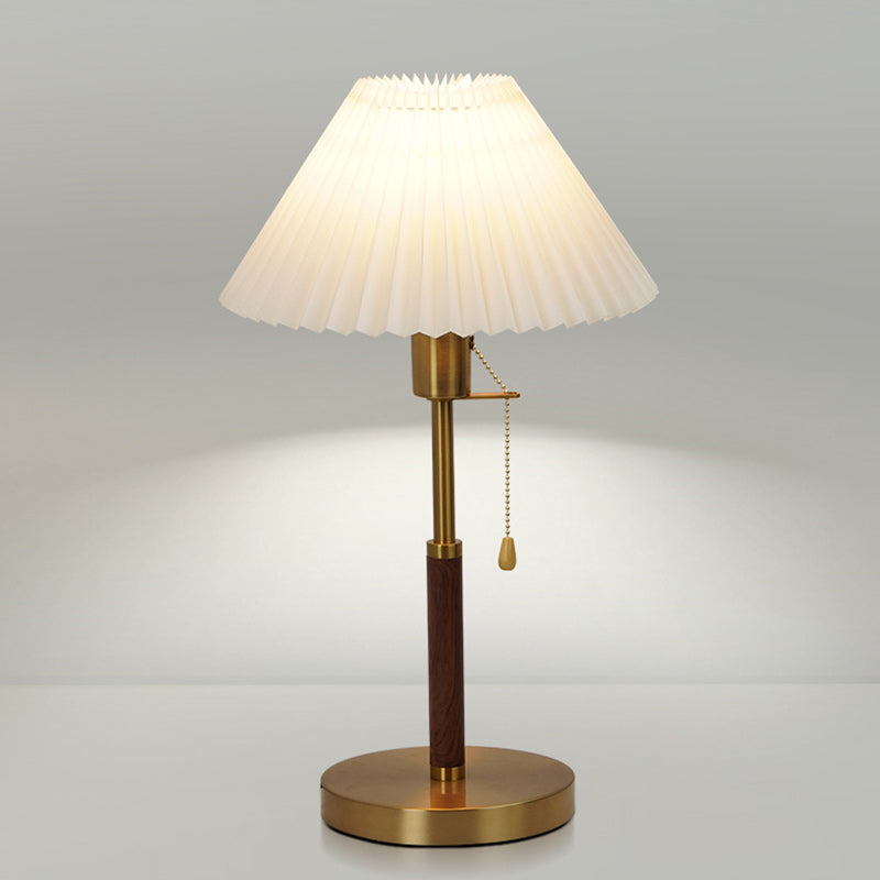 Drum Iron Fabric Living Table Lamp