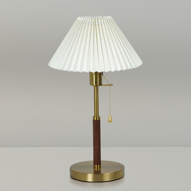 Drum Iron Fabric Living Table Lamp