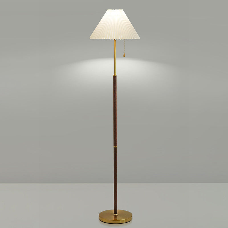 Drum Iron Fabric Living Floor Lamp