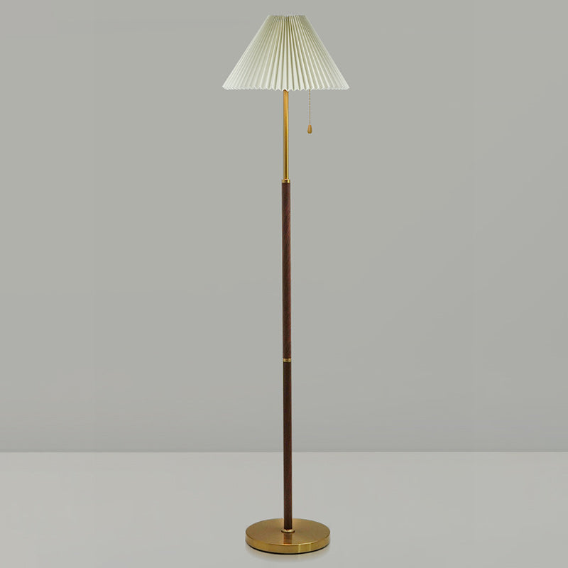 Drum Iron Fabric Living Floor Lamp