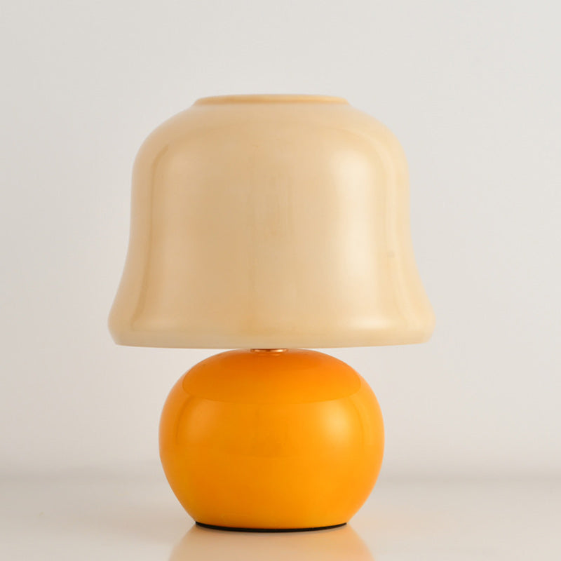 Drum Ceramic Glass Living Table Lamp
