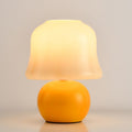 Drum Ceramic Glass Living Table Lamp