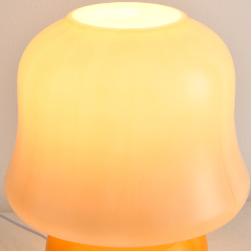 Drum Ceramic Glass Living Table Lamp