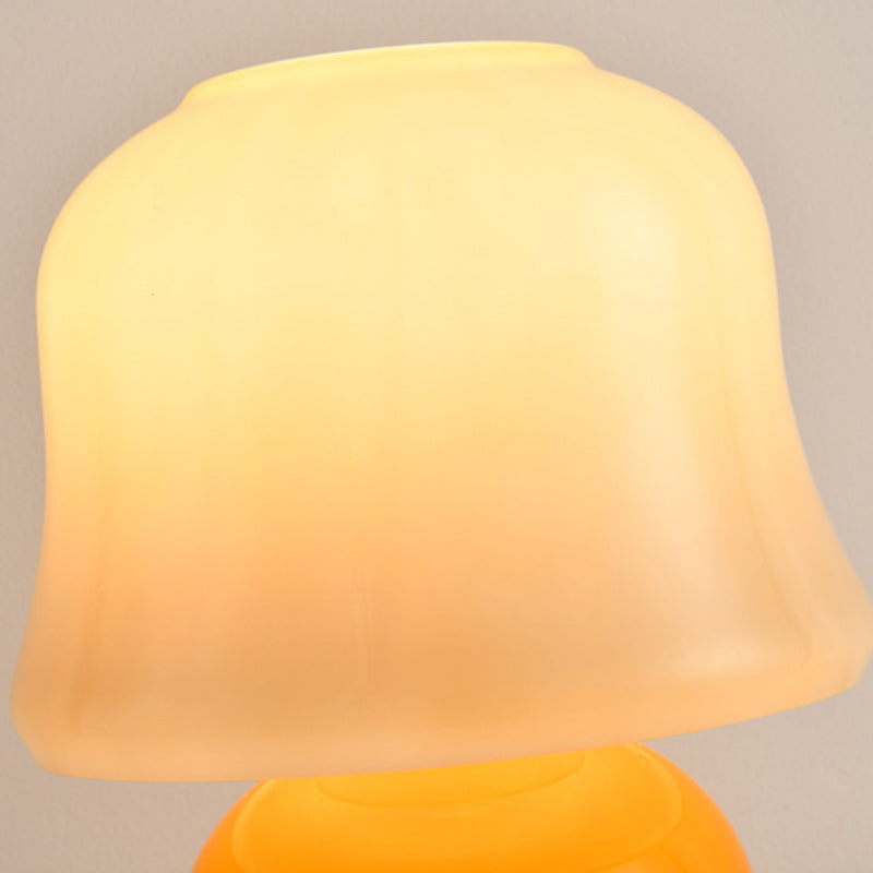 Drum Ceramic Glass Living Table Lamp