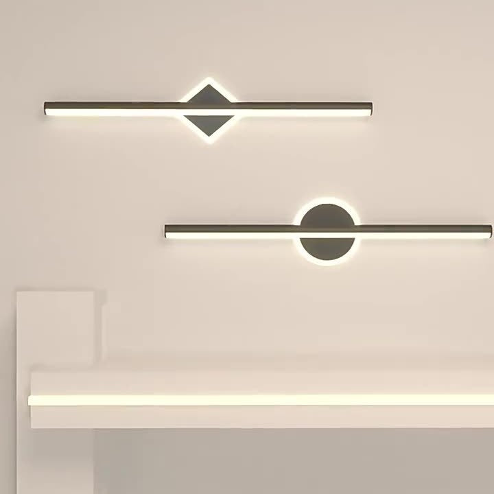 Stripe Iron Acrylic Living Wall Lamp