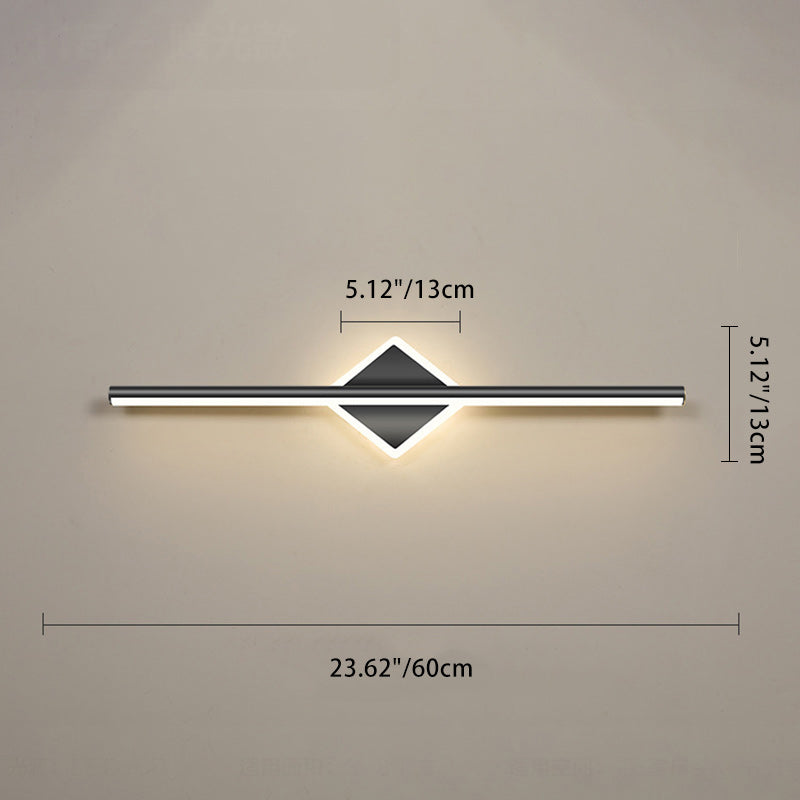 Stripe Iron Acrylic Living Wall Lamp