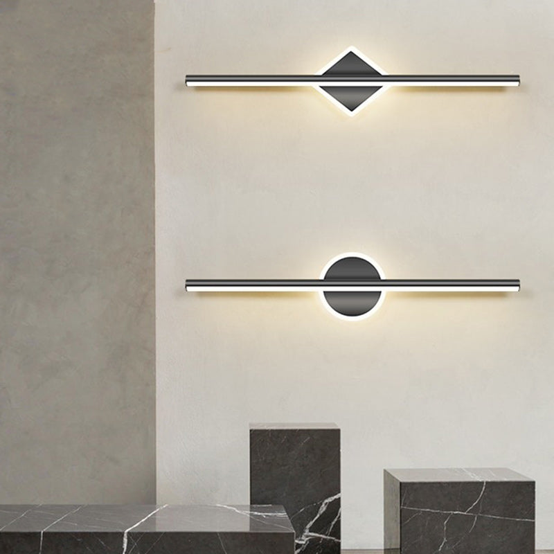 Stripe Iron Acrylic Living Wall Lamp