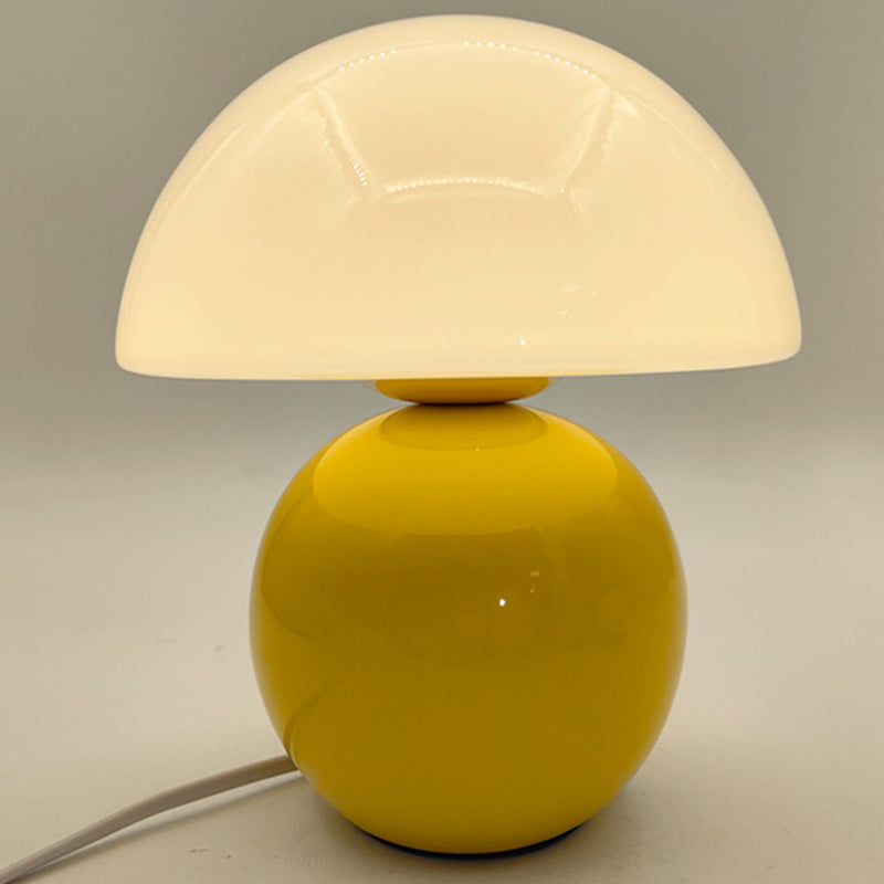 Round Ceramic Glass Living Table Lamp
