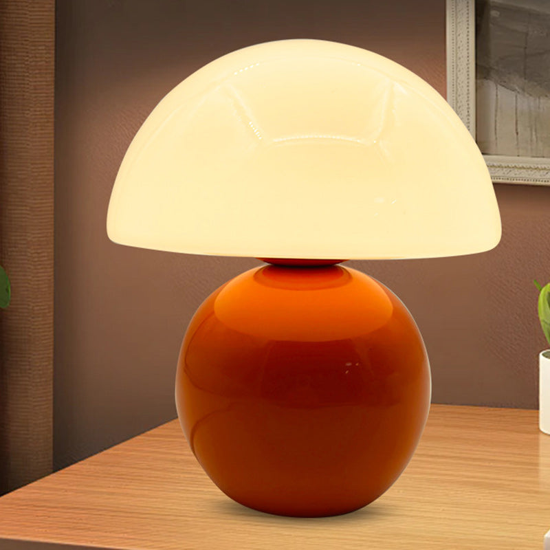 Round Ceramic Glass Living Table Lamp