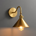 Cone Copper Living Room Wall Lamp