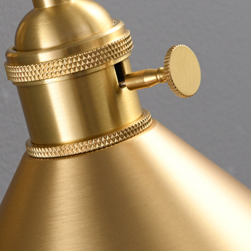 Cone Copper Living Room Wall Lamp