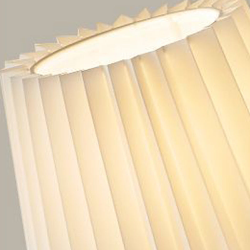 Drum Iron Fabric Glass Wall Lamp