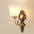 Cup Copper Glass Living Wall Lamp