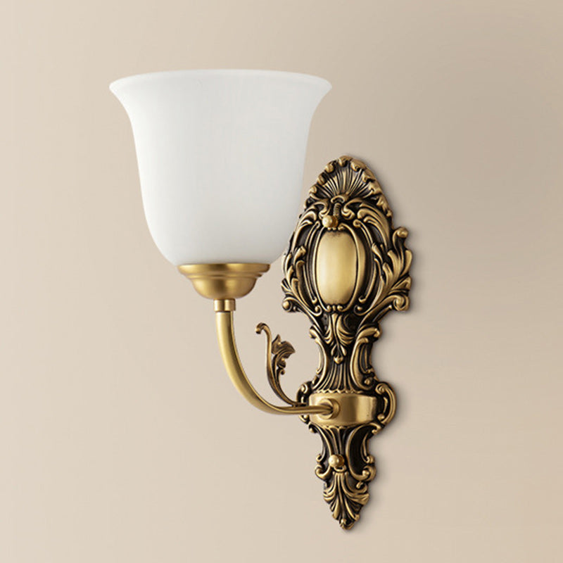 Cup Copper Glass Living Wall Lamp