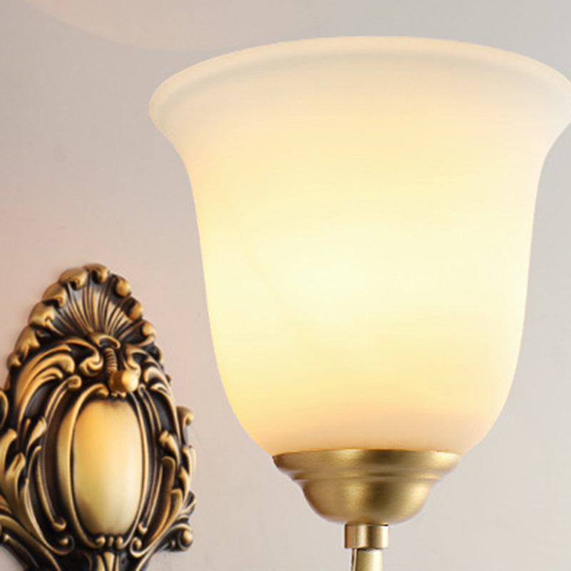 Cup Copper Glass Living Wall Lamp