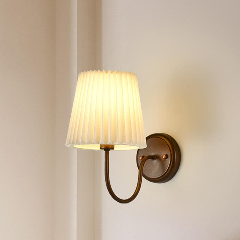 Drum Iron Fabric Living Wall Lamp