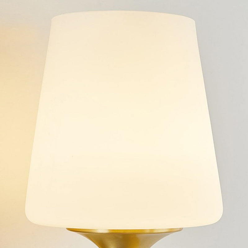 Drum Copper Glass Living Wall Lamp