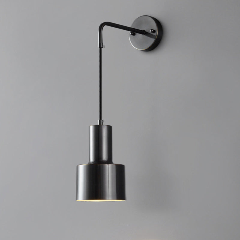Cylinder Copper Living Room Wall Lamp