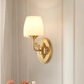 Drum Copper Glass Living Wall Lamp