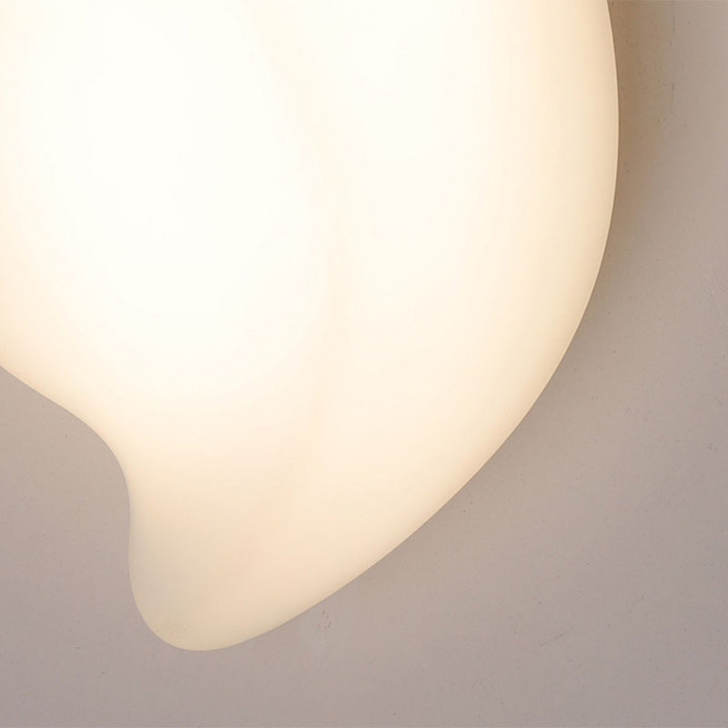 Oval Iron Plastic Living Wall Lamp