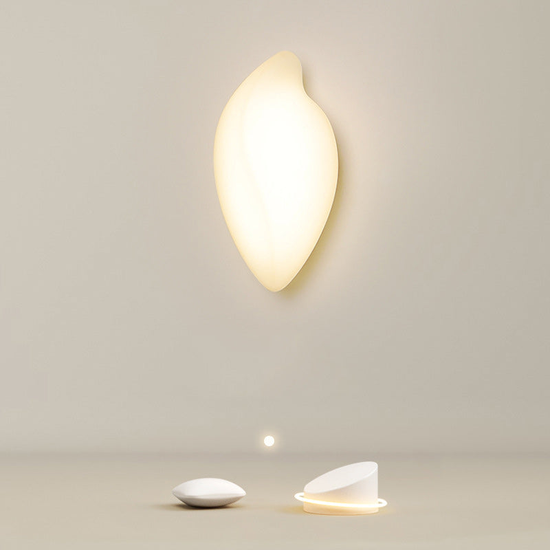 Oval Iron Plastic Living Wall Lamp