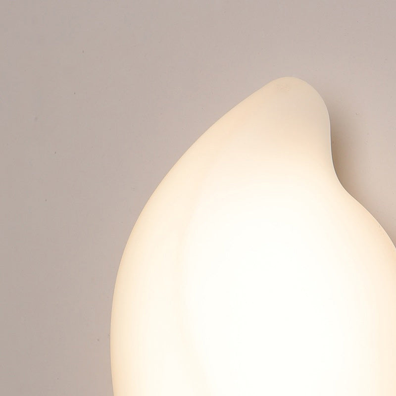 Oval Iron Plastic Living Wall Lamp