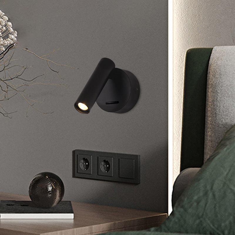 Column Steel Aluminum Living Wall Lamp