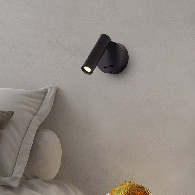 Column Steel Aluminum Living Wall Lamp