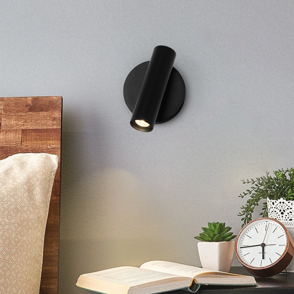 Column Steel Aluminum Living Wall Lamp