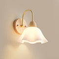 Dome Copper Wood Acrylic Wall Lamp