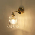 Drum Copper Glass Living Wall Lamp