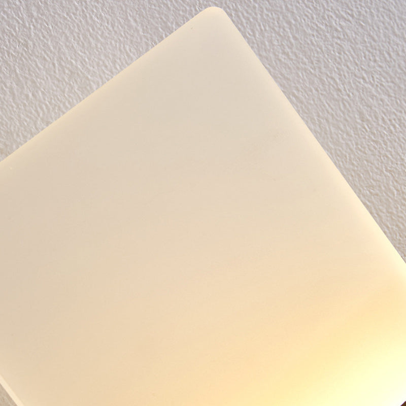 Rectangular Iron Acrylic Living Wall Lamp