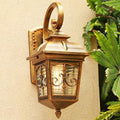 Trapezoid Aluminum Glass Garden Outdoor Light