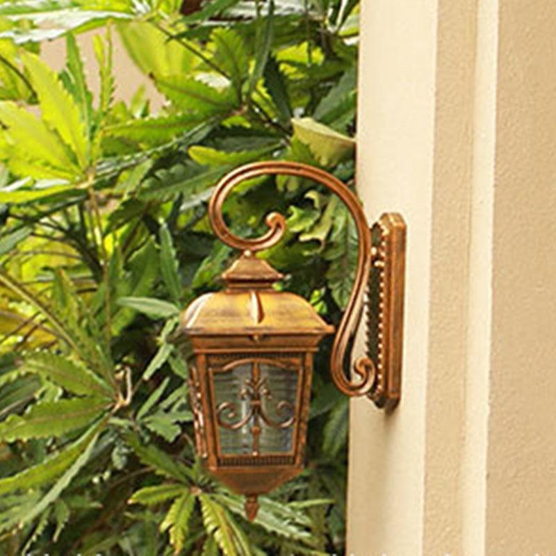 Trapezoid Aluminum Glass Garden Outdoor Light