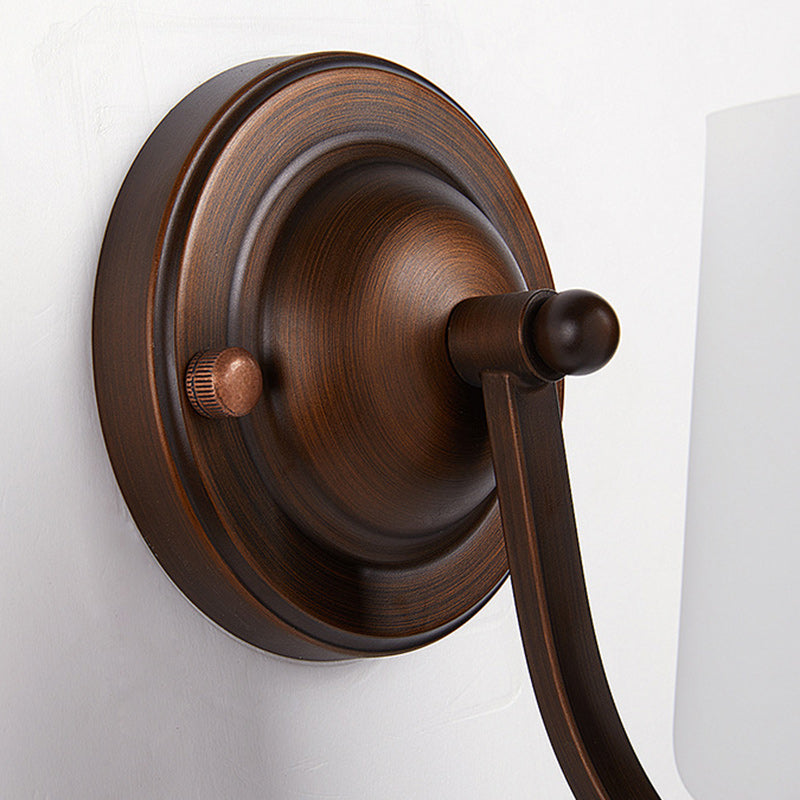 Trapezoid Iron Glass Living Wall Lamp