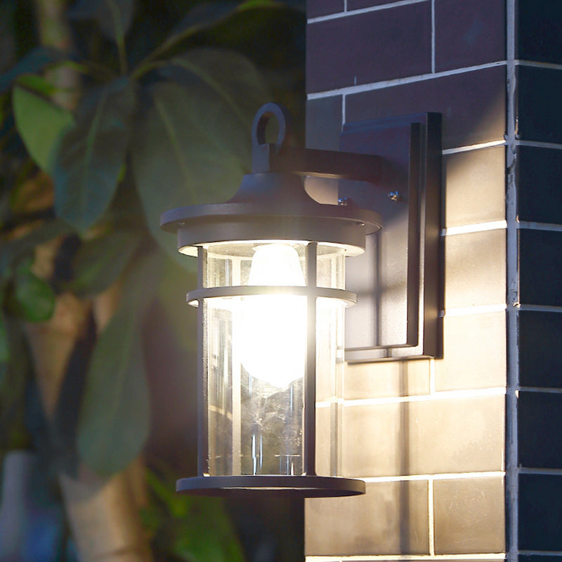 Column Aluminum Glass Garden Outdoor Light