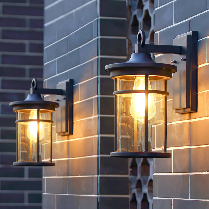 Column Aluminum Glass Garden Outdoor Light