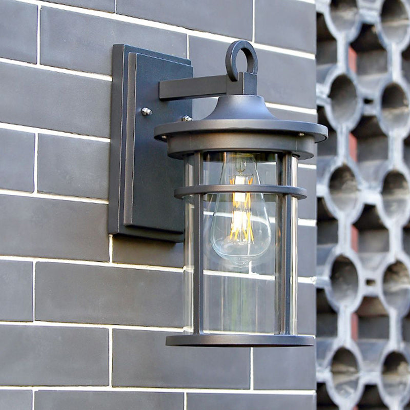 Column Aluminum Glass Garden Outdoor Light