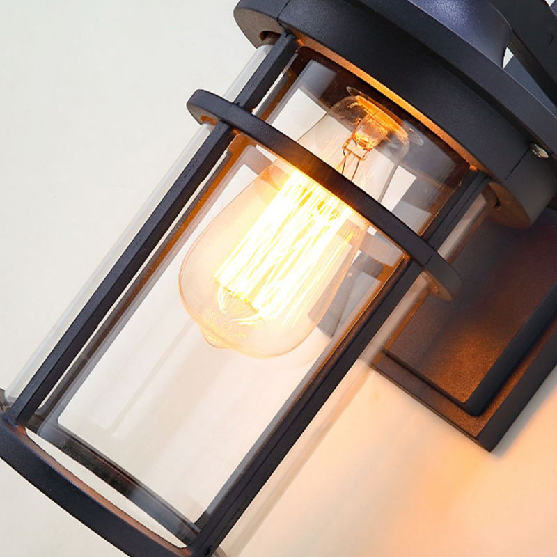 Column Aluminum Glass Garden Outdoor Light