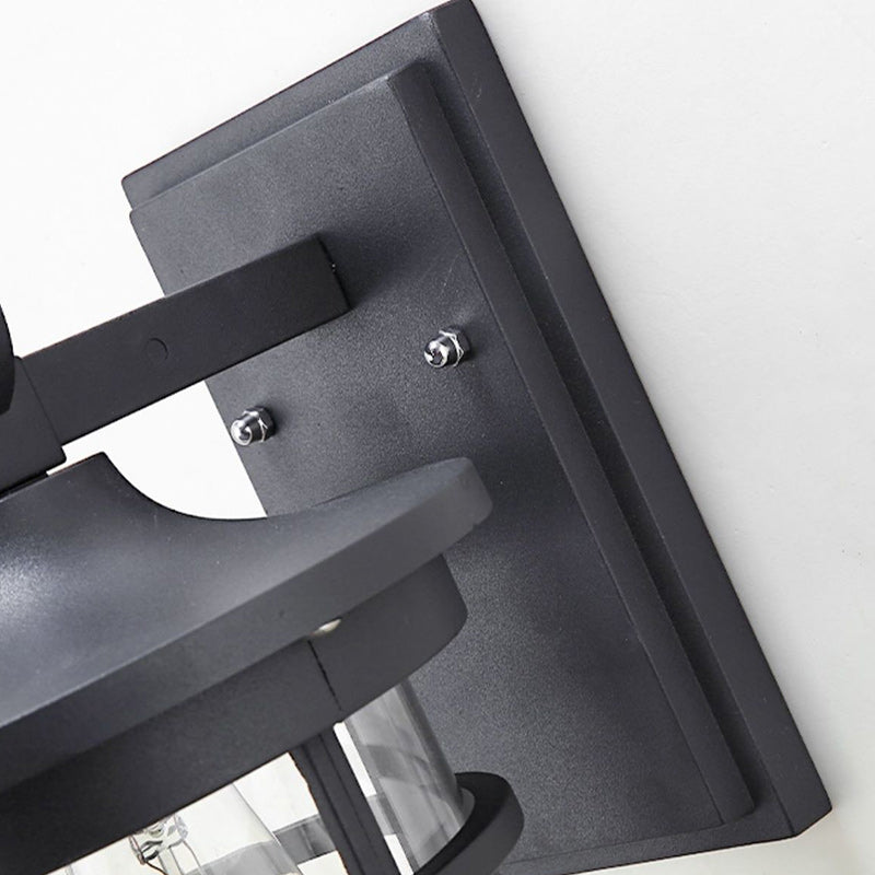 Column Aluminum Glass Garden Outdoor Light