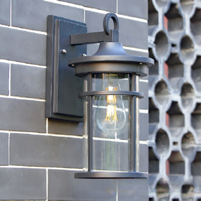 Column Aluminum Glass Garden Outdoor Light