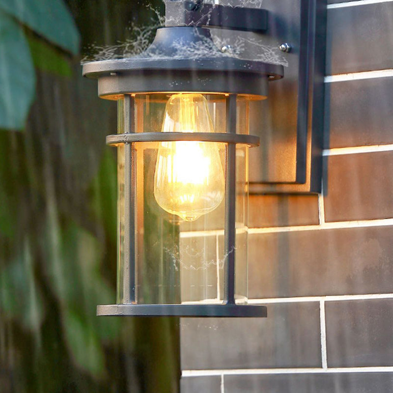 Column Aluminum Glass Garden Outdoor Light