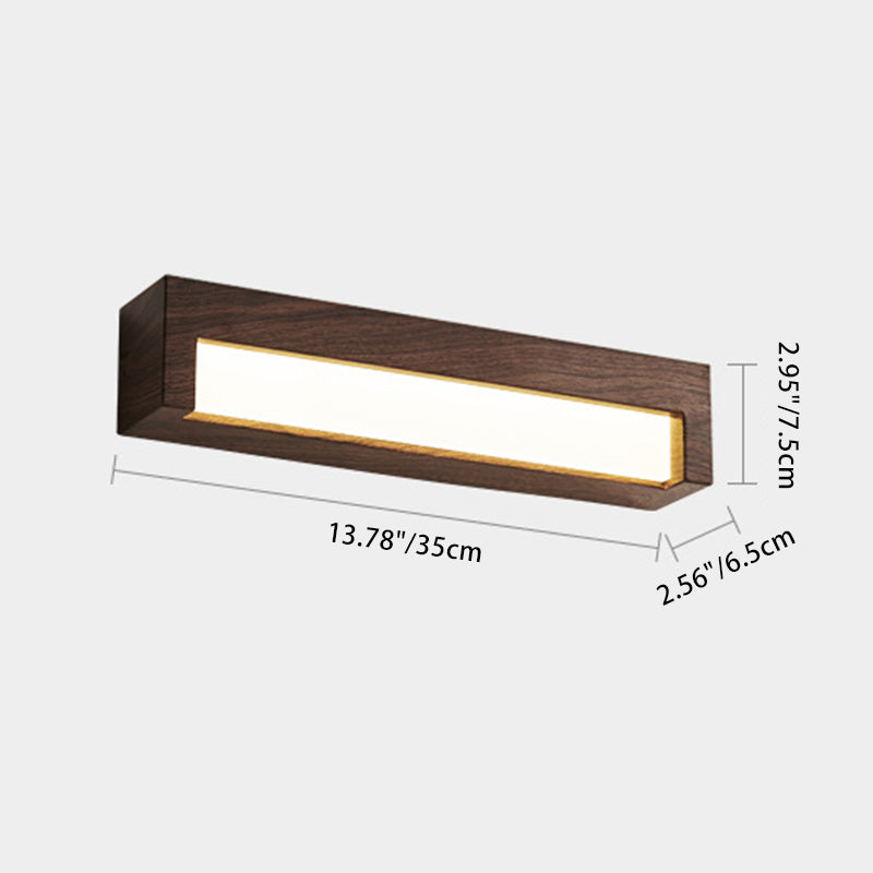 Rectangular Iron Acrylic Living Wall Lamp