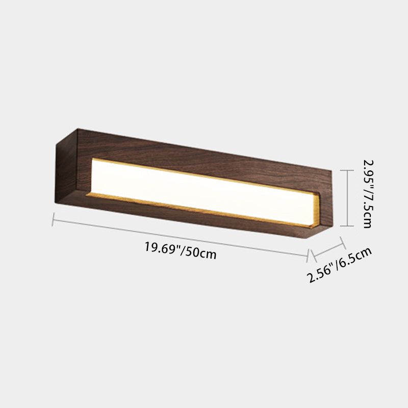 Rectangular Iron Acrylic Living Wall Lamp