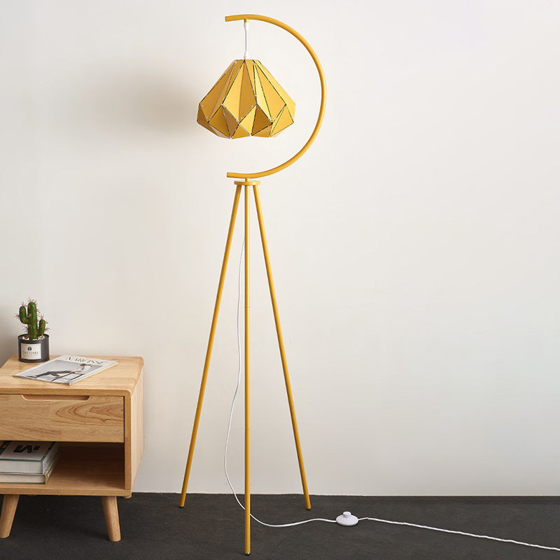 Diamond Steel Iron Living Floor Lamp
