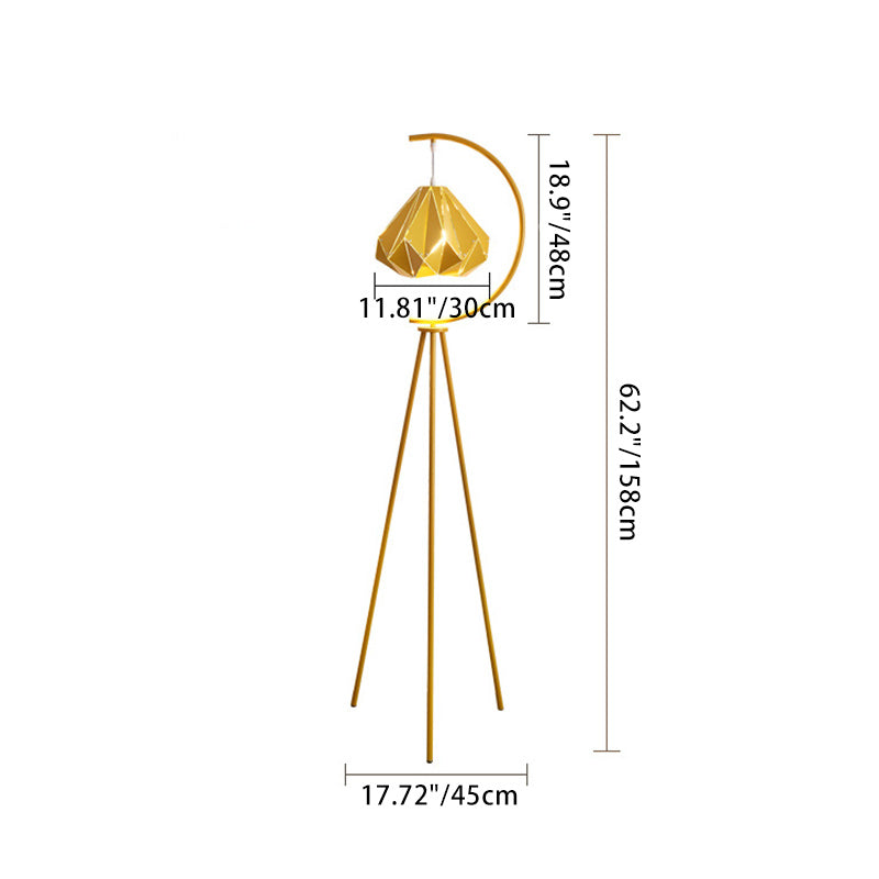 Diamond Steel Iron Living Floor Lamp